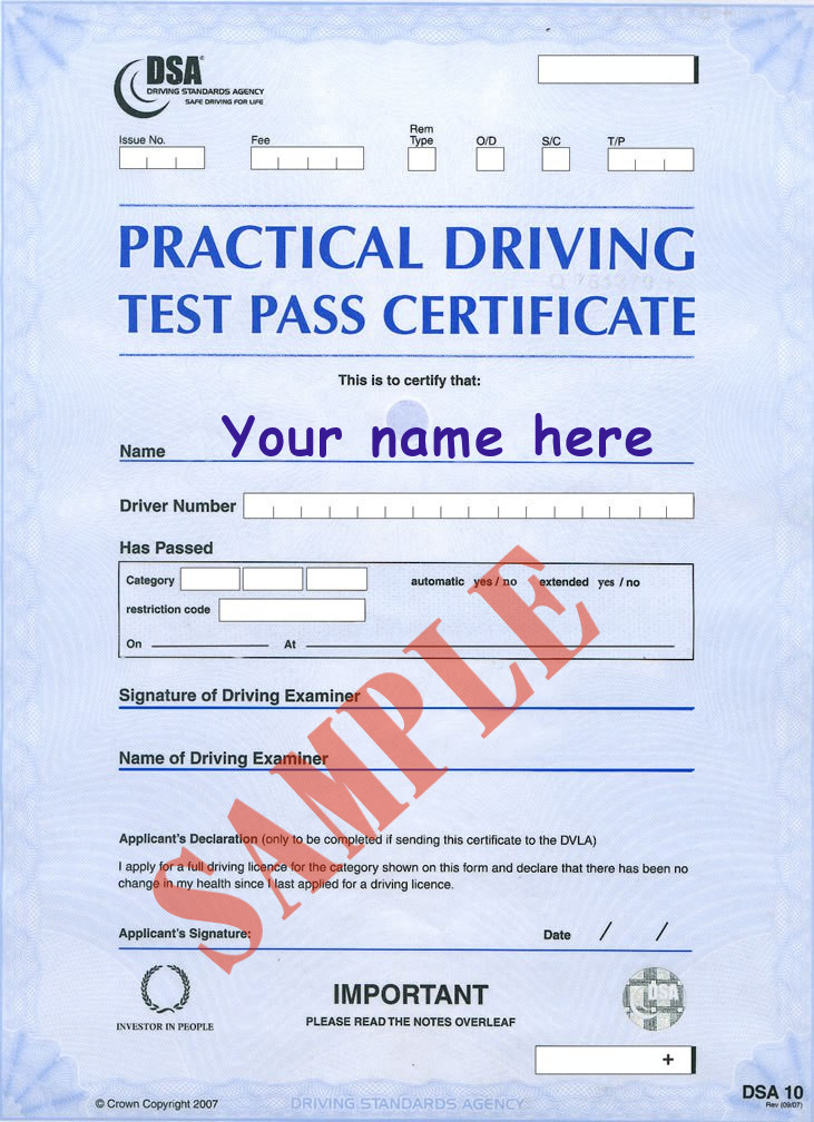 Test pass